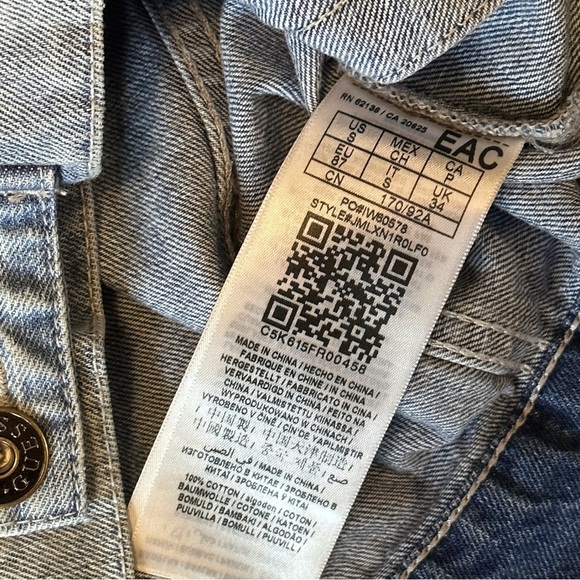 Guess Men's Classic Denim Jean Jacket Medium Wash Size Small - Picture 11 of 15